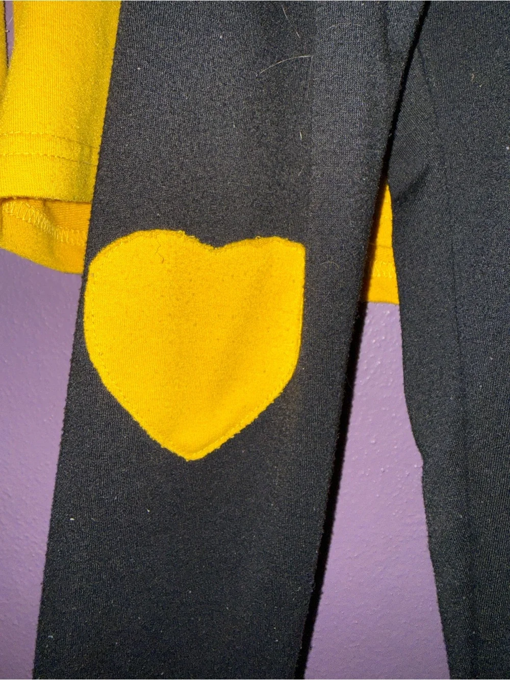 Girls Yellow Top with Black Bow Accents